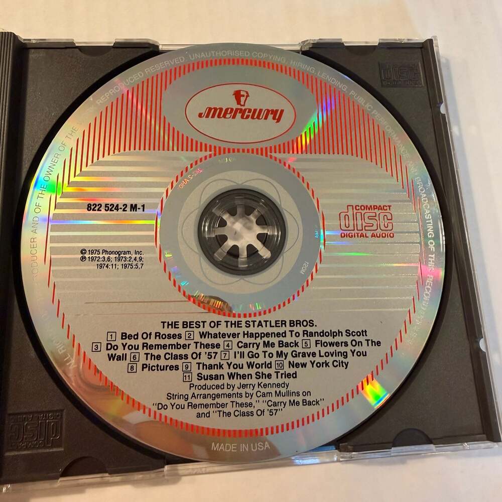 The Best of The Statler Bros. Audio CD Mercury Records 822 524-2 M-1